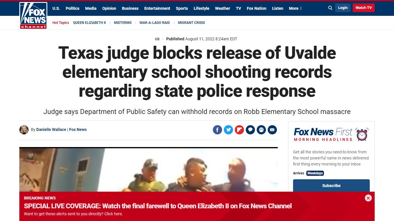 Texas judge blocks release of Uvalde elementary school shooting records ...